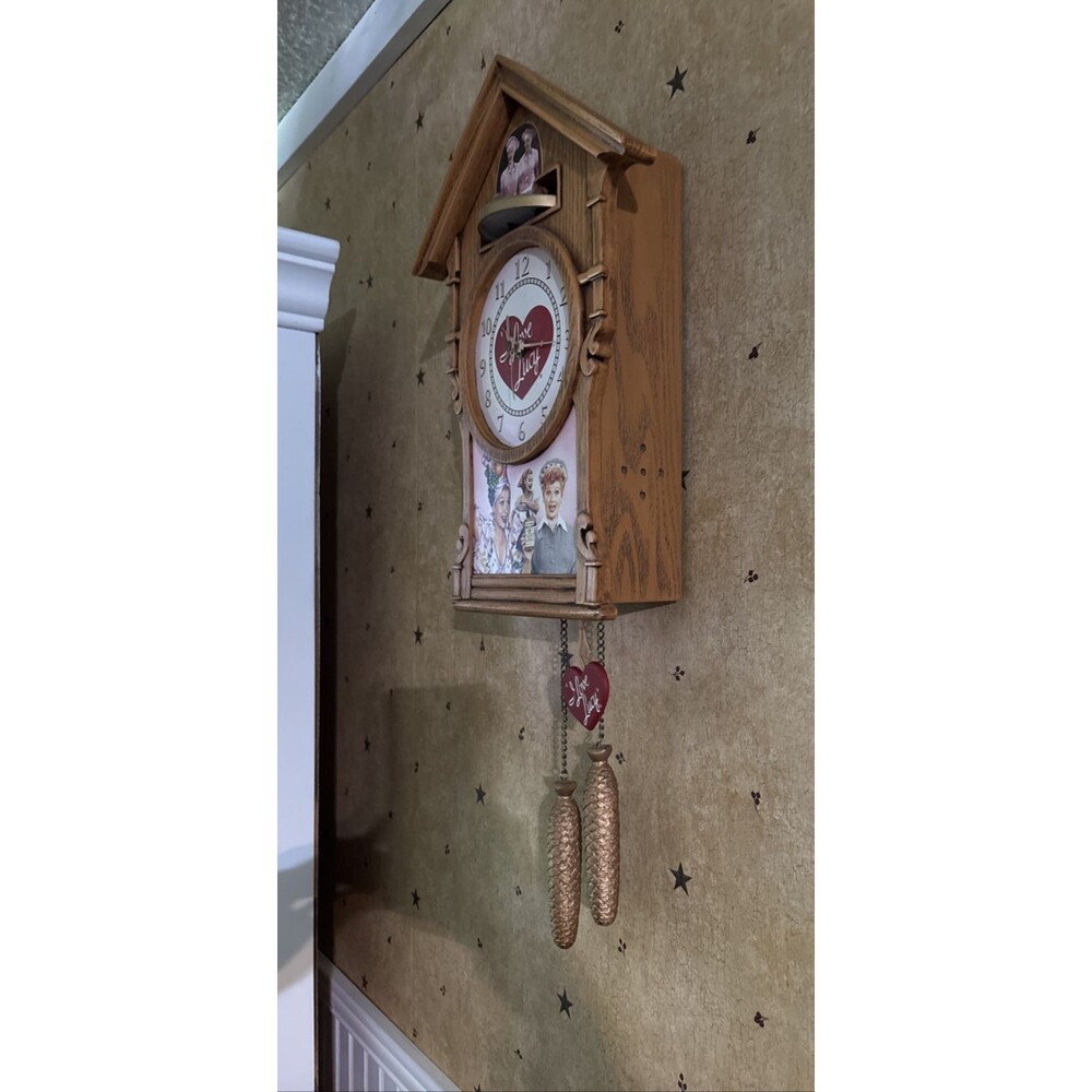 Vtg I Love Lucy Cuckoo Clock 2011 The Bradford Exchange Works Collectors Preown - Picture 6 of 11